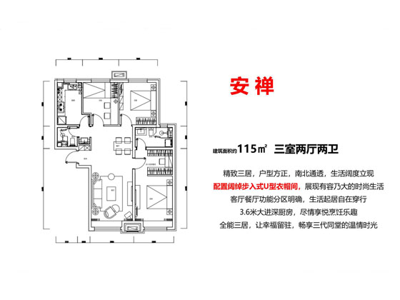 信达国子郡3室2厅2卫