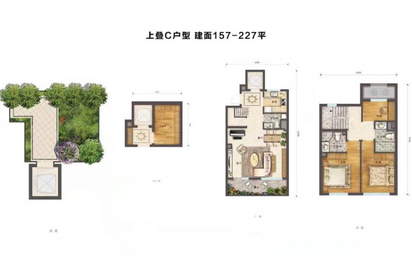 京能丽墅上叠户型图