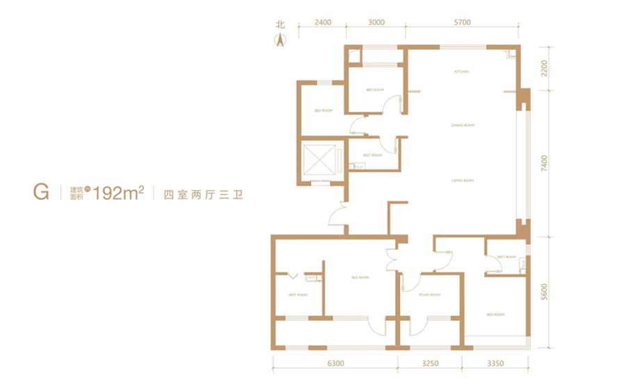 四室两厅三卫中建云境